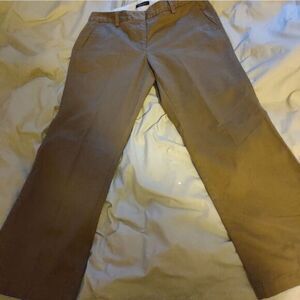 Sz.8 Lands End trouser leg pants in‎ brown